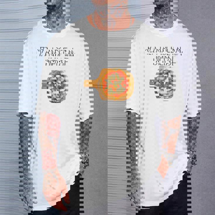 ピザ ナポレターナ イタリア ピザ ナポリタン マルゲリータ Tシャツ 彼への贈り物