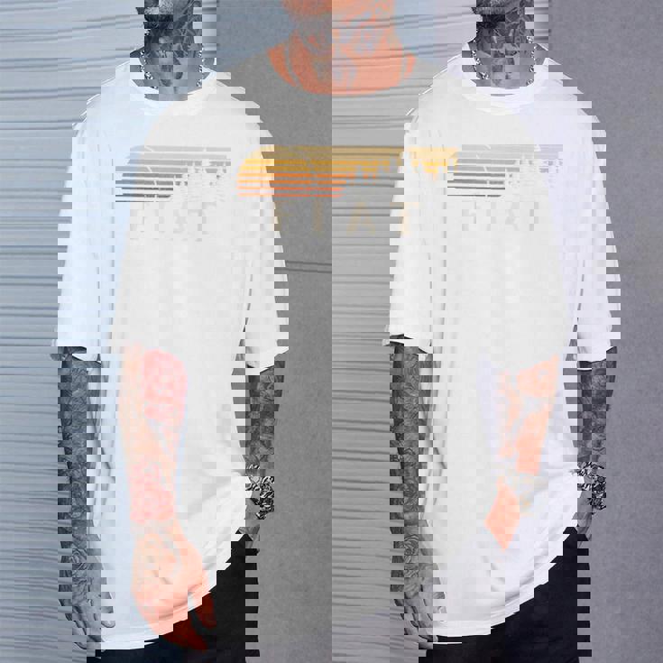 フィアット、Ks ヴィンテージ エバーグリーン サンセット 80年代 レトロ Tシャツ 彼への贈り物