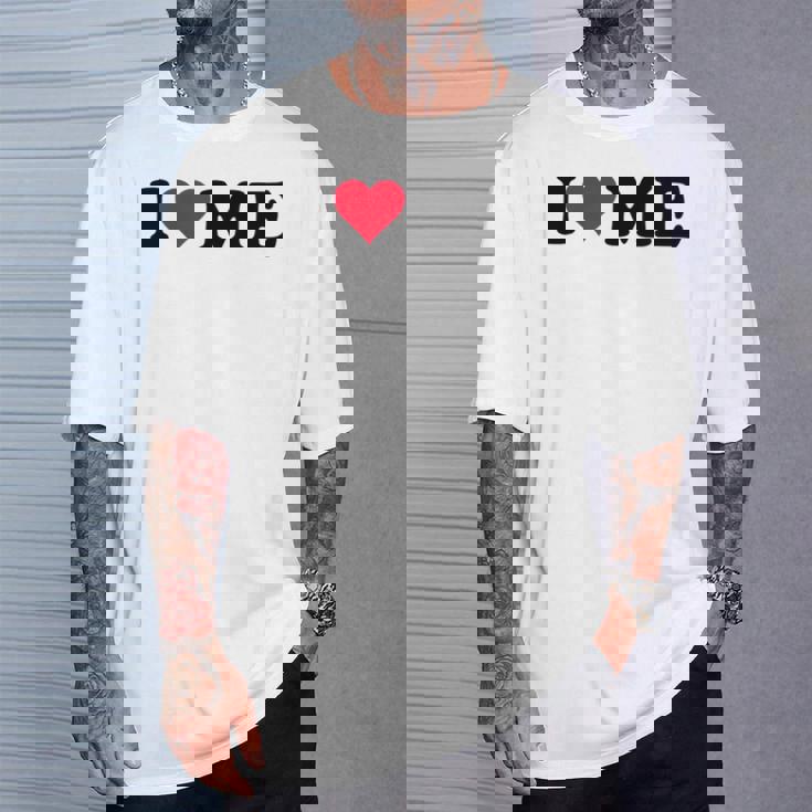 レッドハートデザイン I Love Me Tシャツ 彼への贈り物