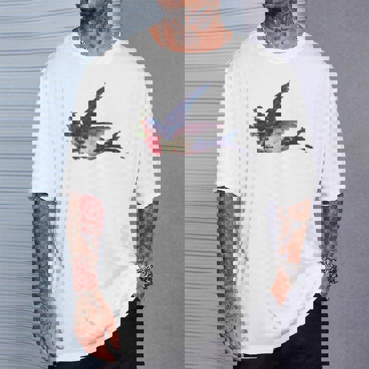 レトロ レディース ヴィンテージ メンズ ツバメ タトゥー デザイン Tシャツ 彼への贈り物