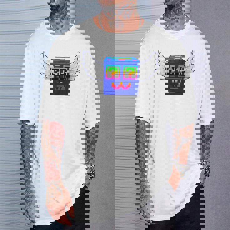 ロックスゲーム内でブレインロットゴッドラッキーブロック4頭脳を盗む Tシャツ 彼への贈り物