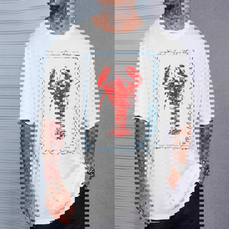 ヴィンテージレッドロブスター Tシャツ 彼への贈り物