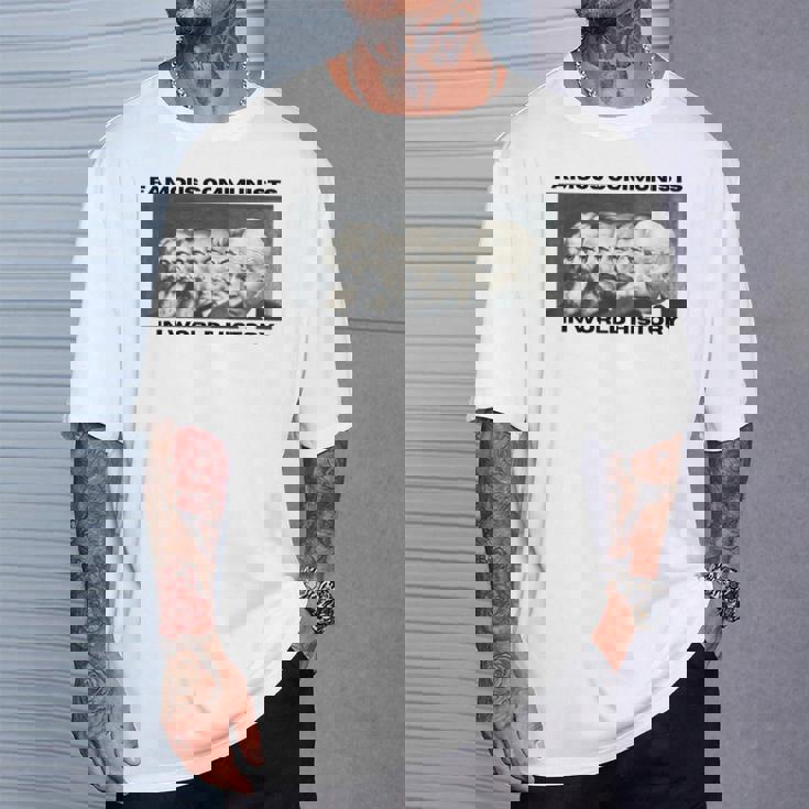 世界史で有名な反バイデン共産主義者 Tシャツ 彼への贈り物