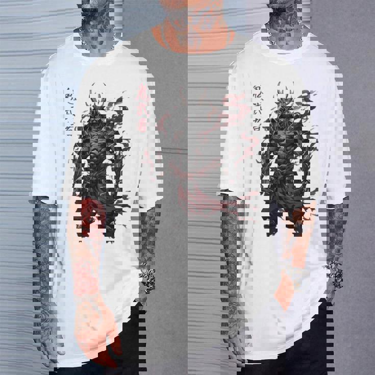 侍戦士 鬼 ダークファンタジー 日本漫画 Tシャツ 彼への贈り物