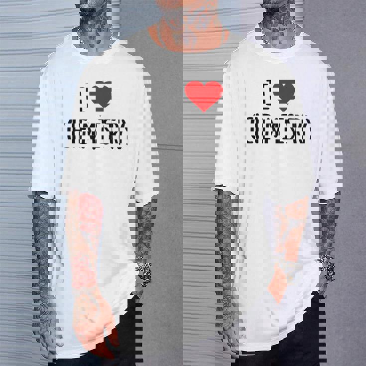 化学、化学が好き、化学の先生 化学実験技師、プレゼント、男性女性子供 I Love Chemistry Tシャツ 彼への贈り物