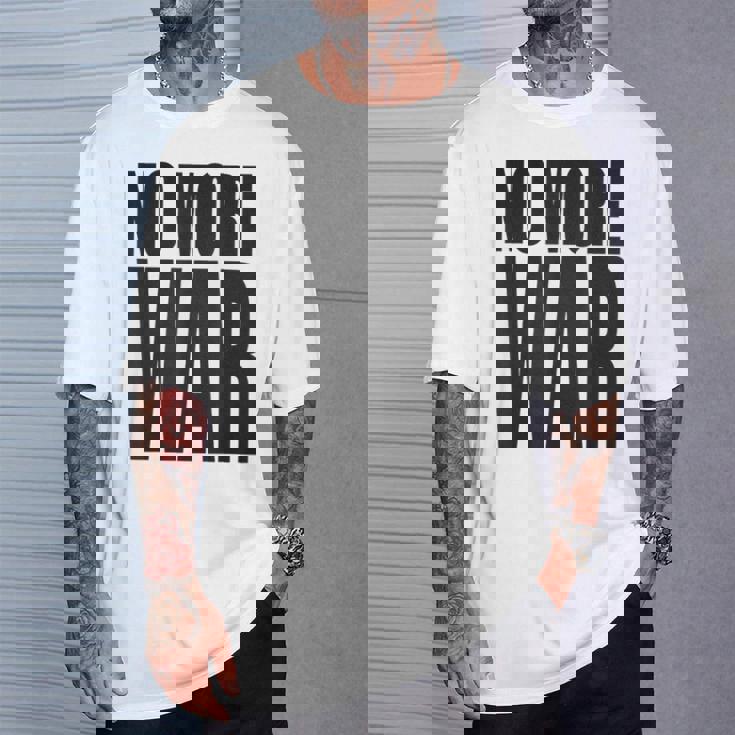 反戦 平和 イスラエル パレスチナ ウクライナ ロシア リビア シリア イエメン クルド トルコ No More War Tシャツ 彼への贈り物