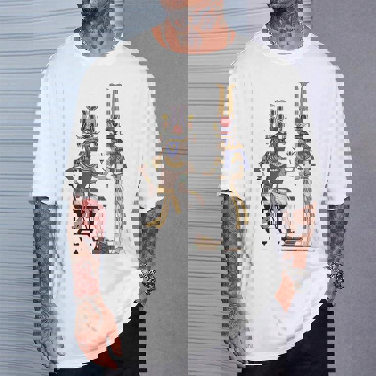 古代エジプトファラオ ツタンカーメン ツタンカーメン王 Tシャツ 彼への贈り物