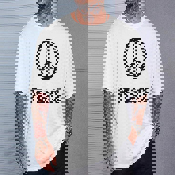 平和の印 平和のシンボル 世界平和 希望 調和 Peaceign World Peaceymbol Hope Tシャツ 彼への贈り物