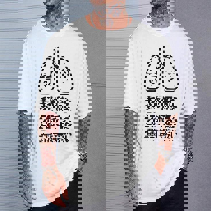 我が肺は2個である 異常はまだない 文学好き 名作ネタ漱石 ギャグ好き インテリギャグ おもしろ もじり 長袖tシャツ Tシャツ 彼への贈り物