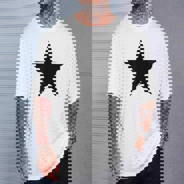 星 星柄 メンズ 半袖 マーク ロック おしゃれ かっこいい 大きいサイズ プリント 白t 春夏 エストンプステラ Tシャツ 彼への贈り物