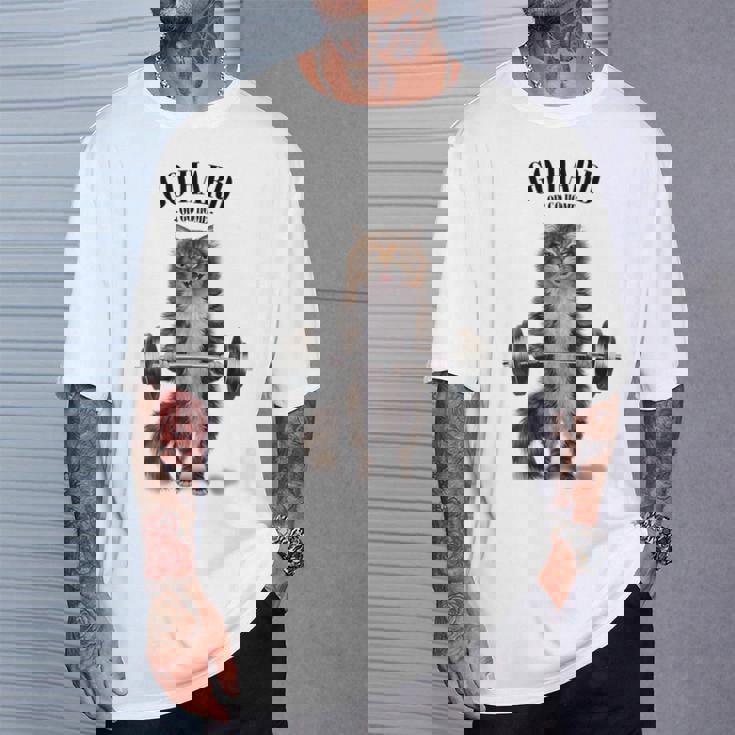 筋トレ ジム やる気がないなら家に帰れ トラ猫 ねこ Tシャツ 彼への贈り物