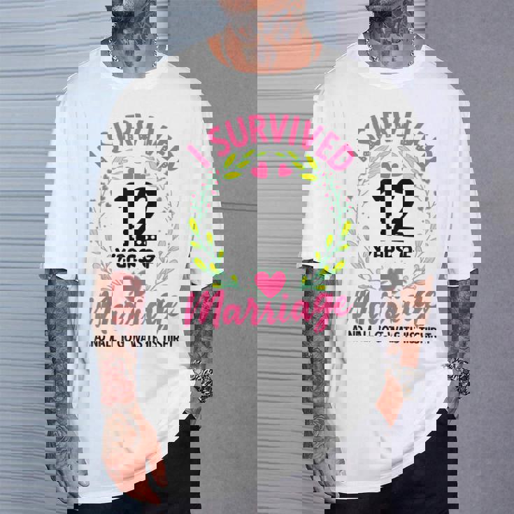 結婚12年 結婚12周年 Tシャツ 彼への贈り物