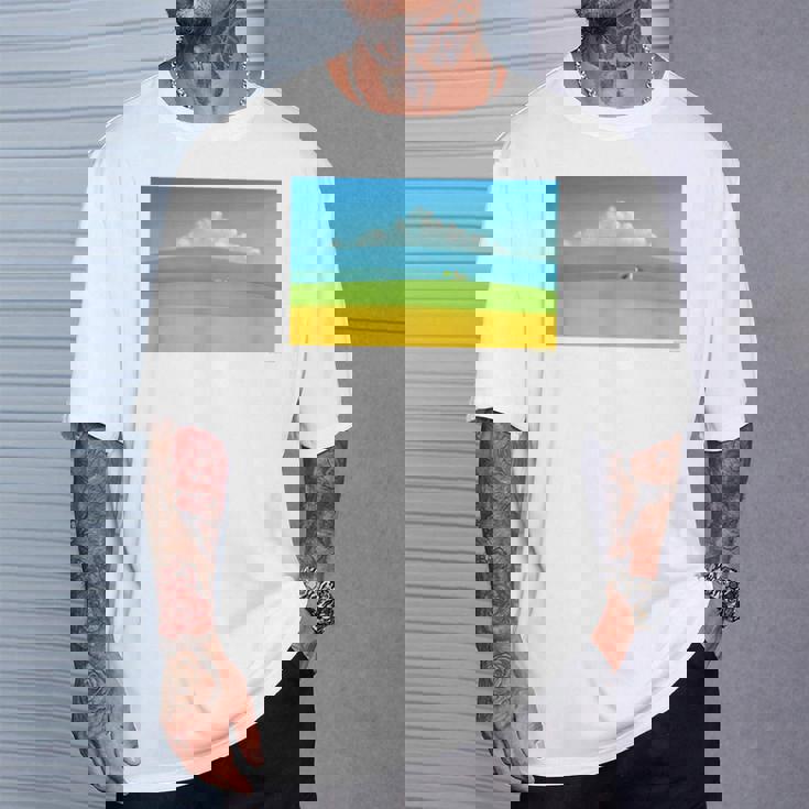 詩とメルヘン 葉祥明 トスカーナの祈り P3031 Tシャツ 彼への贈り物