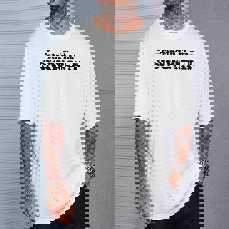 雪だるま ハロウィン コスチューム ごっこ I'm Anowman Tシャツ 彼への贈り物