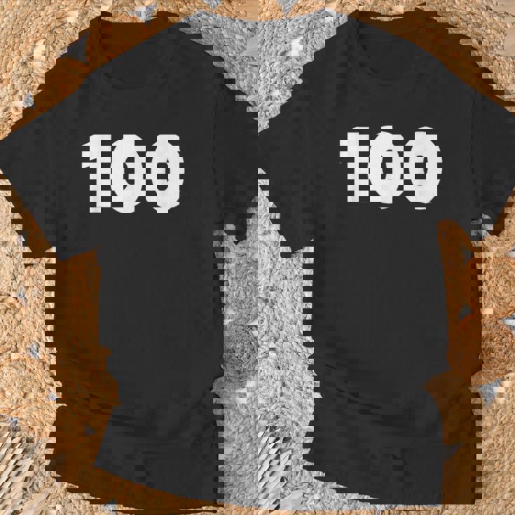 100 数字 サッカー メンズ レディース キッズ ギフト Tシャツ 高齢者への贈り物