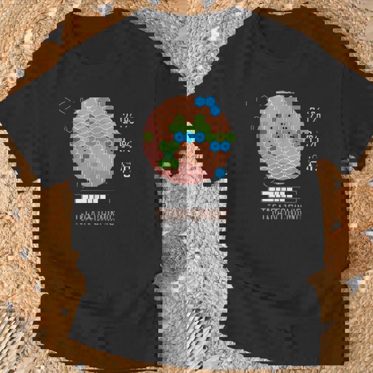 16 Bit Mars Is Terraforming シャツ ボードゲーム Tシャツ 高齢者への贈り物