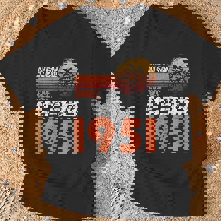 1951年10月 誕生日 Tシャツ 高齢者への贈り物