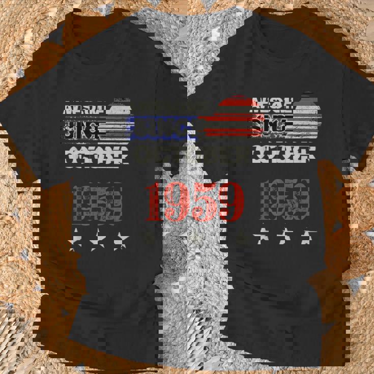 1959年以来素晴らしいヴィンテージアメリカ国旗クラシック1959年10月。 Tシャツ 高齢者への贈り物
