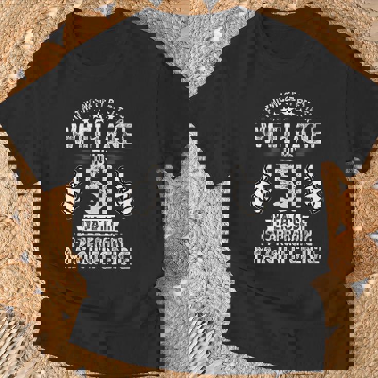 1972年生まれの男性の面白い51歳の誕生日 第51章 Tシャツ 高齢者への贈り物