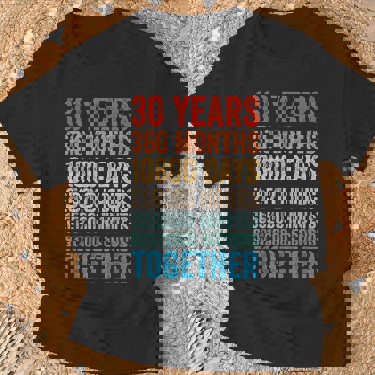 30年記念日 彼 彼女 カップル 30回目の結婚 Tシャツ 高齢者への贈り物