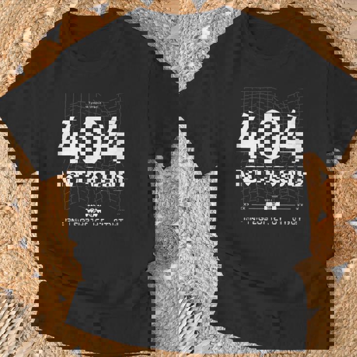 404 Error Not Found Humour Tシャツ 高齢者への贈り物