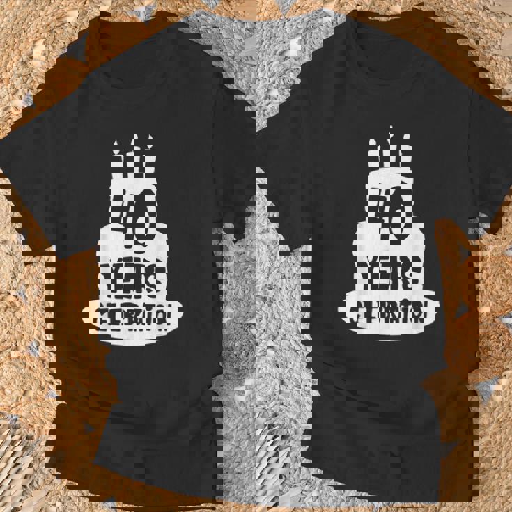 40年のお祝い イベント、記念日、誕生日。 Tシャツ 高齢者への贈り物