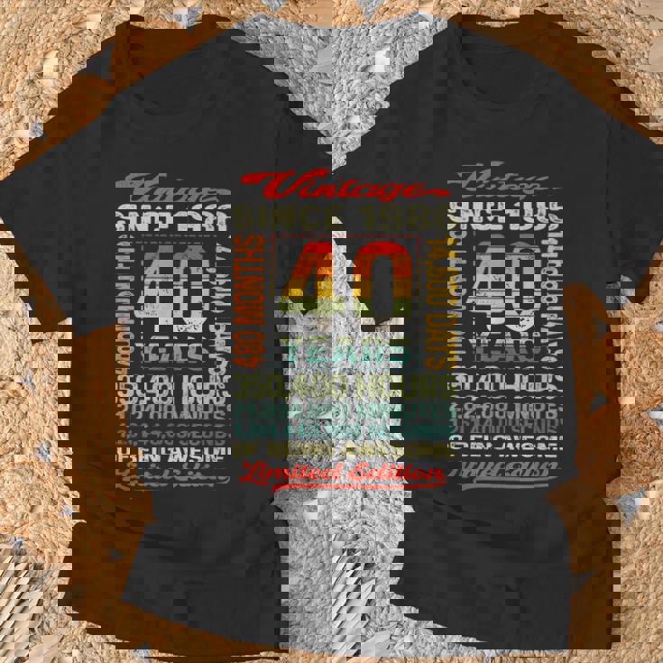 40歳 480ヶ月 すごい生まれ 1986年 40歳の誕生日 Tシャツ 高齢者への贈り物