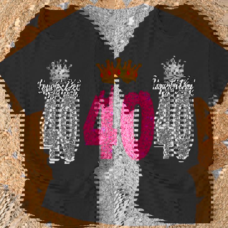 40歳 ハッピーバースデー キュート 40歳 誕生日 マッチング Tシャツ 高齢者への贈り物