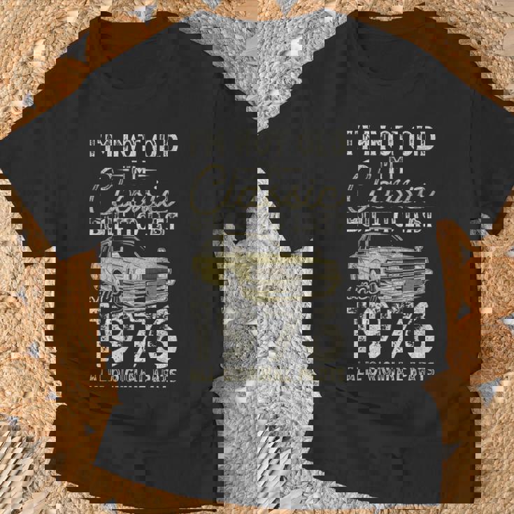 50 歳の誕生日、1976 年以来、クラシックカー、50 歳 Tシャツ 高齢者への贈り物