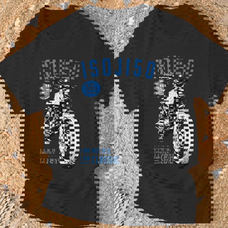 50歳 早寿お祝い 五十路 バイク好き 車好き クラシックバイク I'm Not Old I'm Classic Tシャツ 高齢者への贈り物