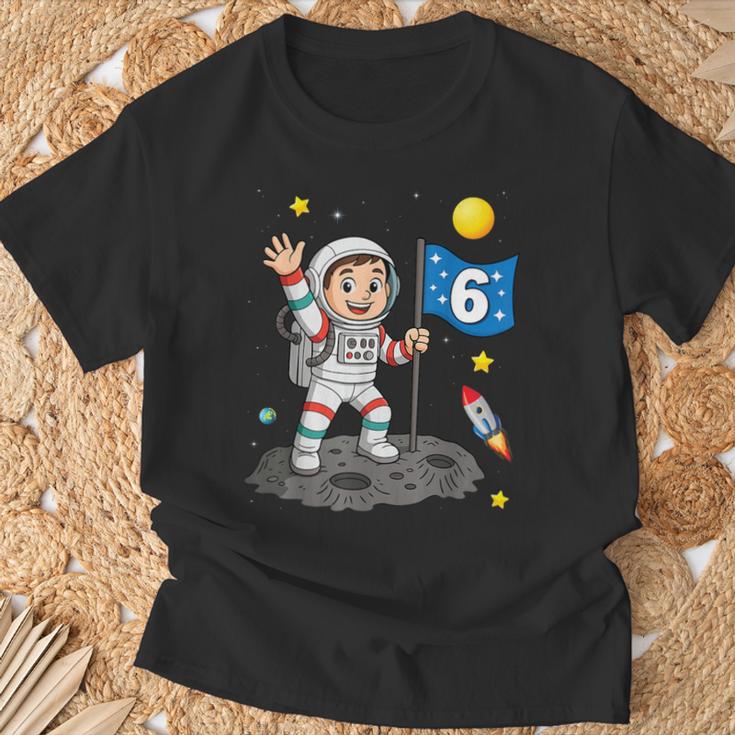 6 Geburtstag Astronaut All Weltraum Junge 6Er Geburtstag T-Shirt Geschenke für alte Männer