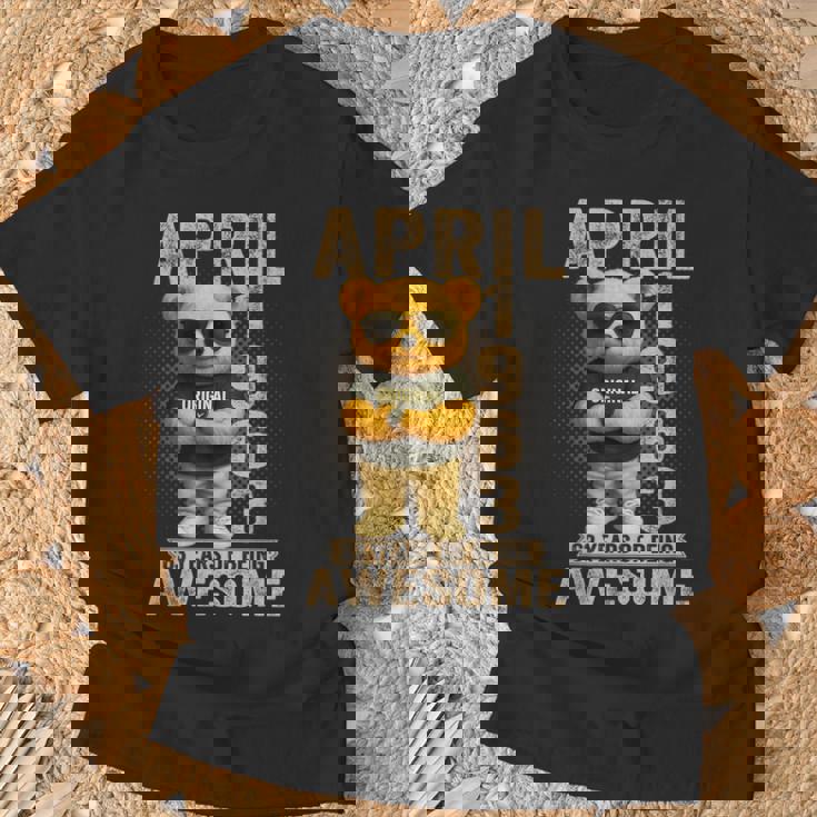 63歳 1963年4月 テディベア 63歳 誕生日 男性 女性 Tシャツ 高齢者への贈り物