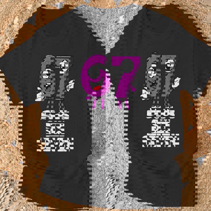 67 シックスセブン 6-7 面白いイタリアンブレインロットゲームスラングミーム Tシャツ 高齢者への贈り物