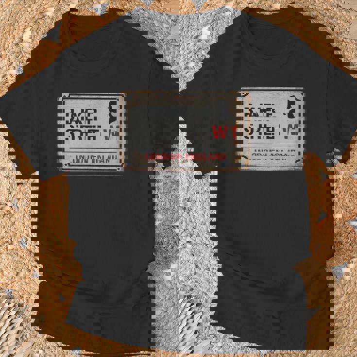 Bakertreet W1 London England Old Rustedstreet サインtシャツ Tシャツ 高齢者への贈り物