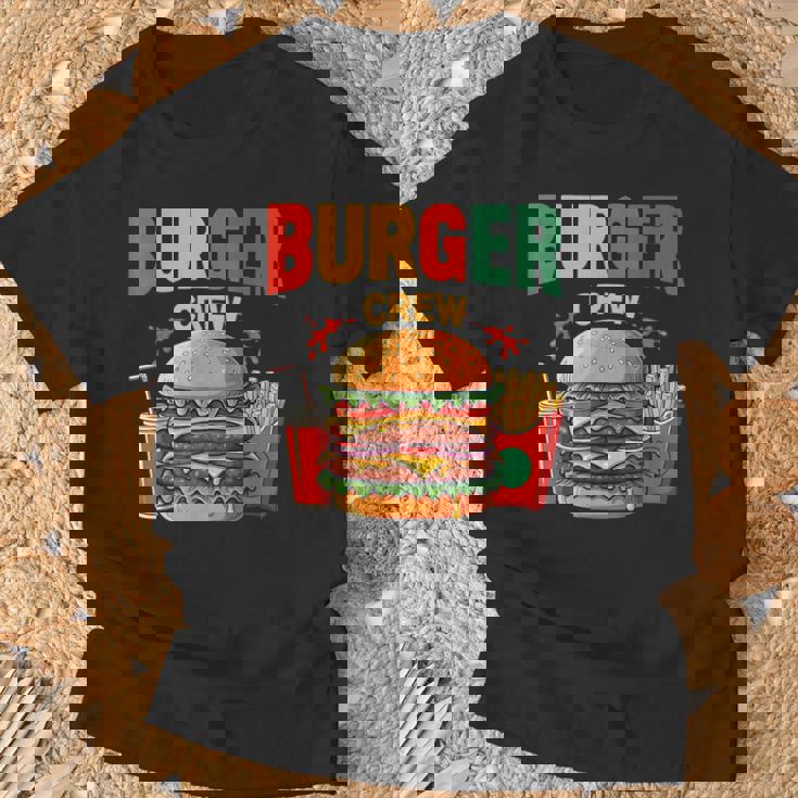 Berger Crew Hamburger Cheeseburger Fast Food Lovers Tシャツ 高齢者への贈り物