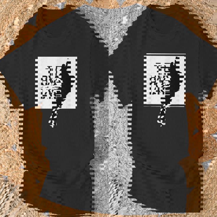 The Biwa Lake 琵琶湖 滋賀 地図【47都道府県】ジモtティ Jimo-T 地元愛 お土産 面白 Tシャツ 高齢者への贈り物