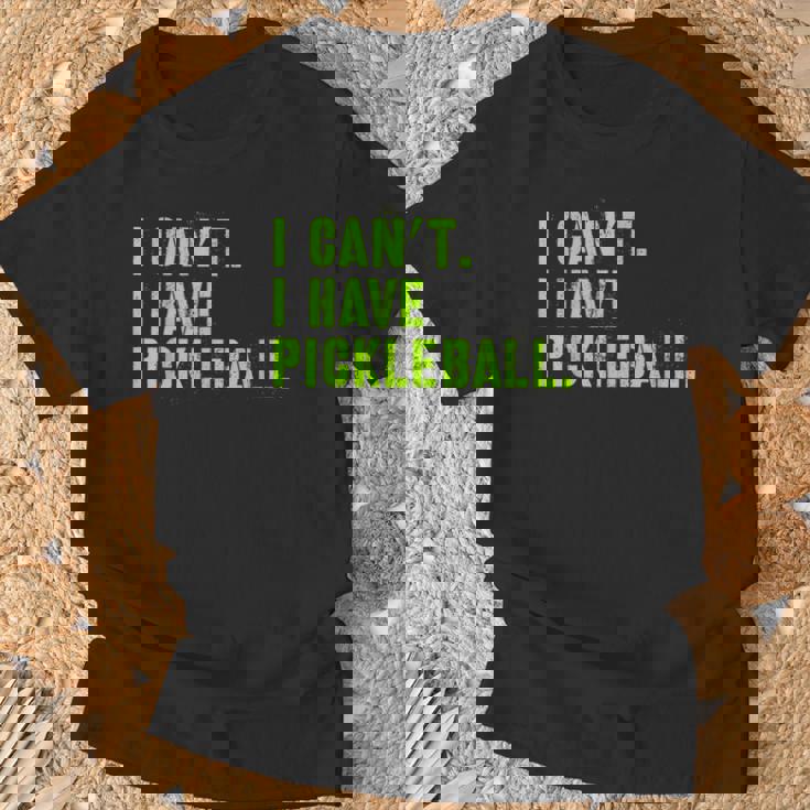 I Can't I Have Pickleball、皮肉、面白いピックルボール Tシャツ 高齢者への贈り物