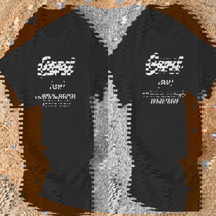 Carol 名詞定義 名前入り キャロル Tシャツ 高齢者への贈り物