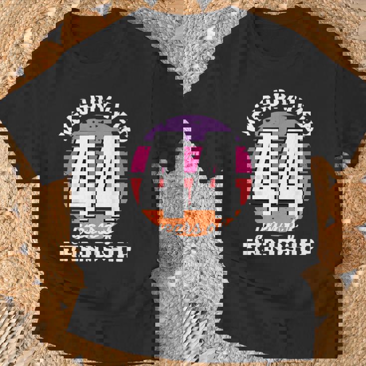 Celebrating 44 Years Of Friendship 面白いグループマッチング Tシャツ 高齢者への贈り物