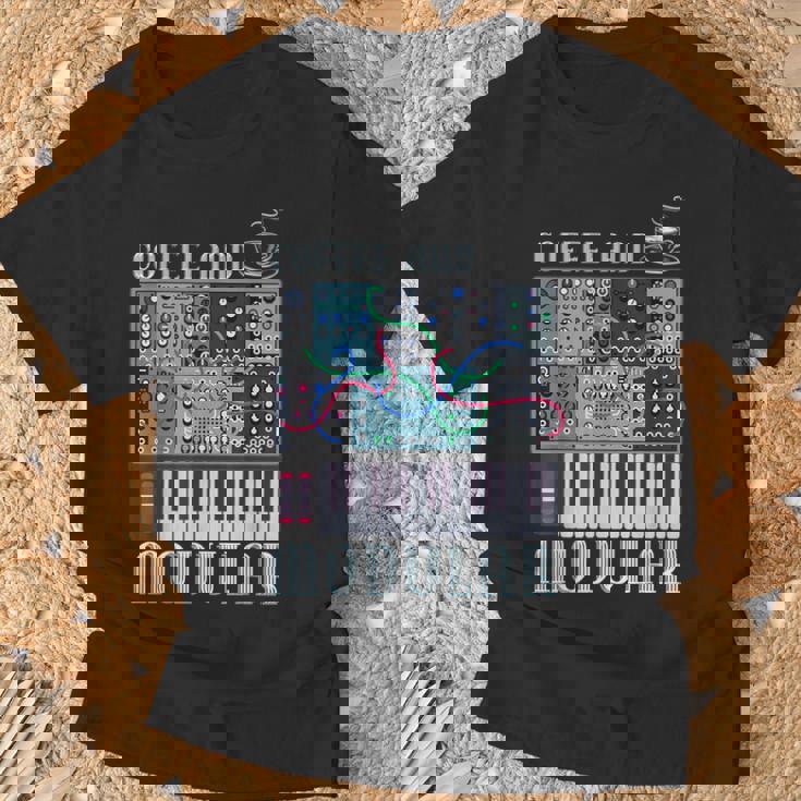 Coffee And Modular アナログシンセサイザー 波形シンセ Tシャツ 高齢者への贈り物