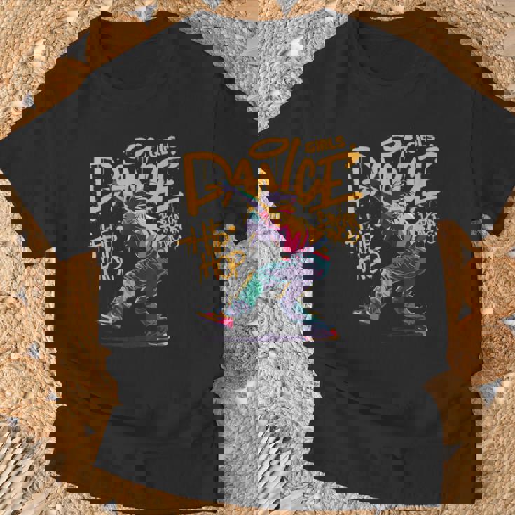 Cool Girls Breakdancing & Hip Hop Music Dancers Graffiti Tシャツ 高齢者への贈り物