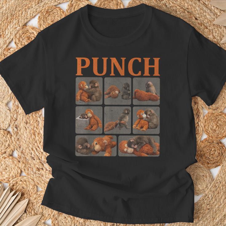 Cooler Punchüßer Affe T-Shirt Geschenke für alte Männer