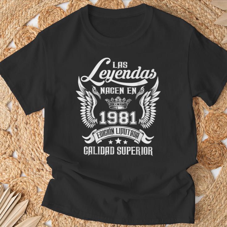 Cumpleaños Las Leyendas Nacen En 1981 Camiseta unisex Regalos para ancianos