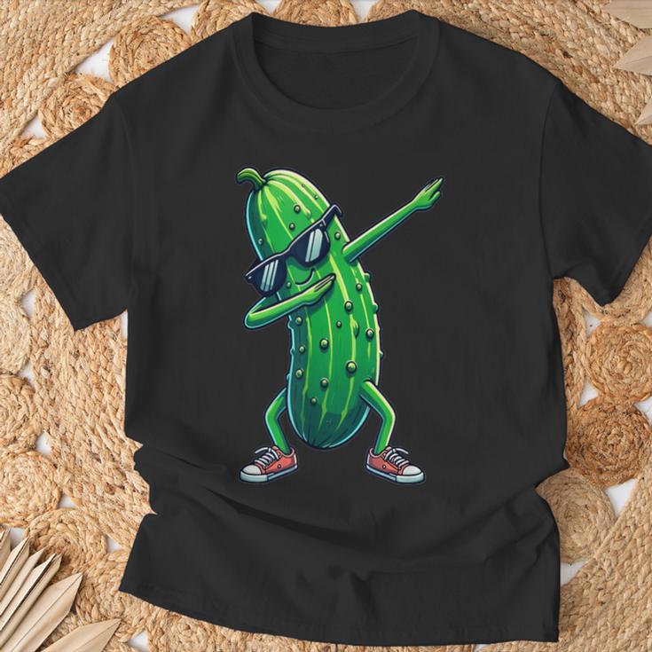 Dab Gurke Tanzende Dabbing Gurke Gemüse T-Shirt Geschenke für alte Männer