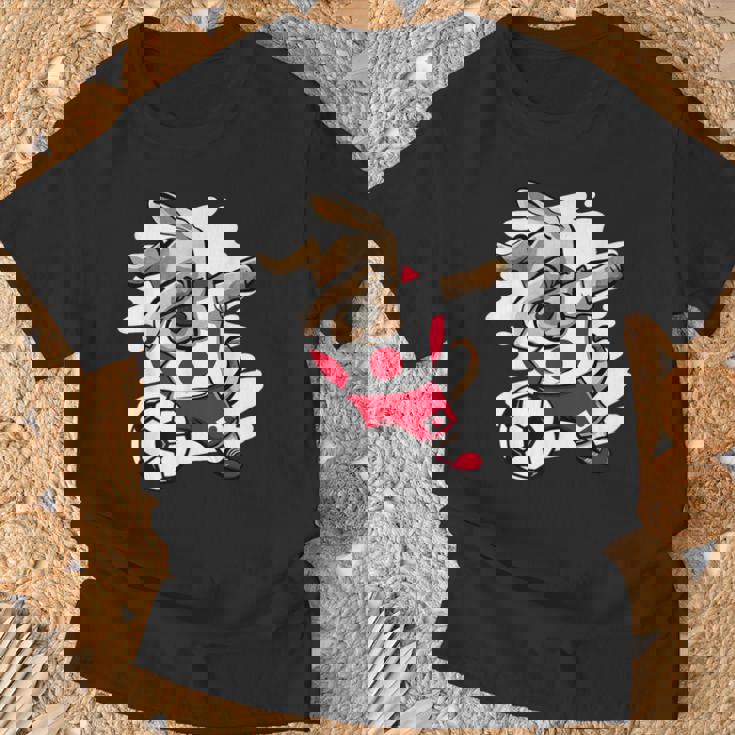 Dabbing Dog Japan サッカーファン ジャージ 日本国旗 フットボール Tシャツ 高齢者への贈り物