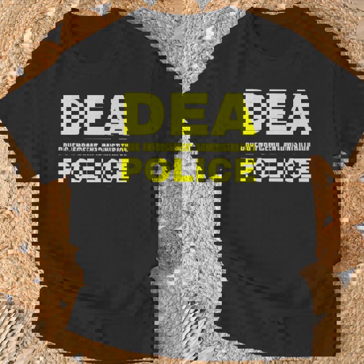 Dea 警察官 麻薬取締局 フロントプリント 長袖tシャツ Tシャツ 高齢者への贈り物