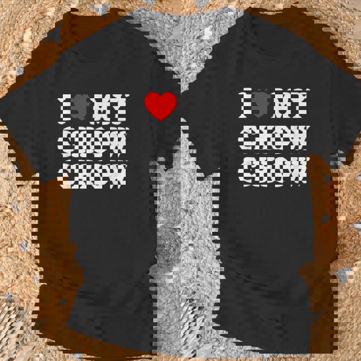 Dog I Love My Chow Chow Chow Tシャツ 高齢者への贈り物