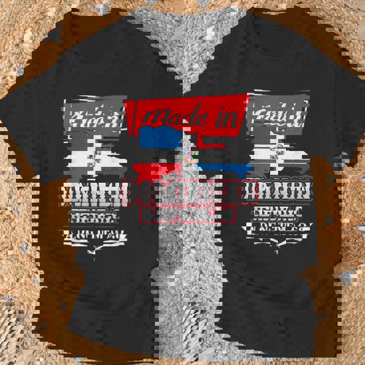 Dominican Republic Long Ago Country Flag Dr Native Tシャツ 高齢者への贈り物