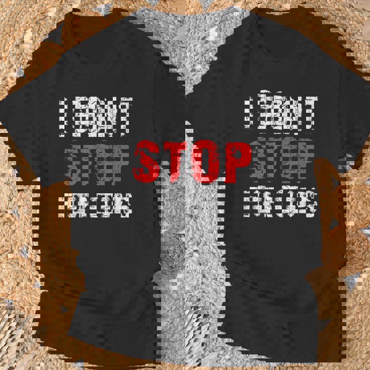 I Don'ttop For Cops ランニング用 Tシャツ 高齢者への贈り物