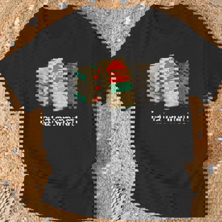 I Eat Cement 猫シャツ キッズ 面白い ダンク 猫 ミーム Tシャツ 高齢者への贈り物